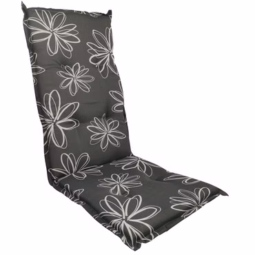 Hochlehner Auflage Naxos für Gartenstühle 118x49 cm, Farbe: Blume Anthrazit