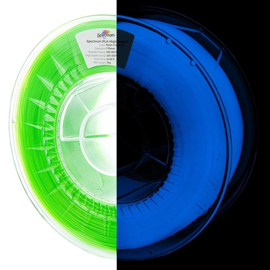 Spectrum PLA Premium High Speed neon green uv dark