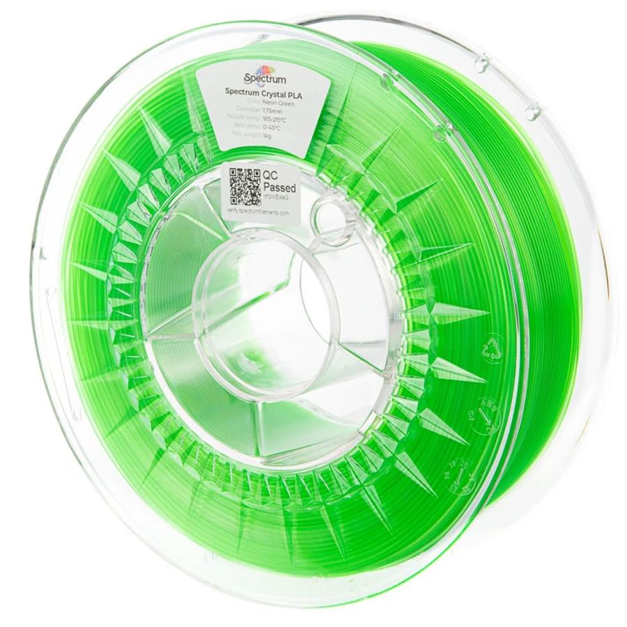 Spectrum Filament PLA Crystal neon green