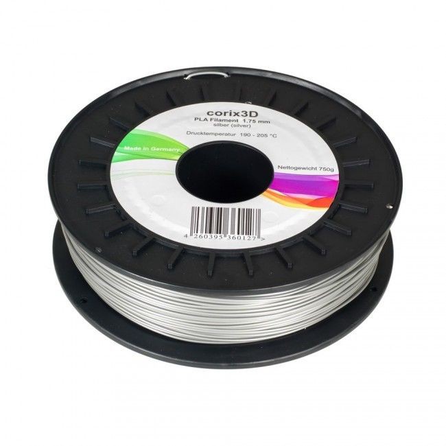 Corix3D PLA Filament 750g, silber, 1.75mm