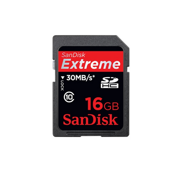 16 GB SDHC Card Sandisk Extreme | Hd Video