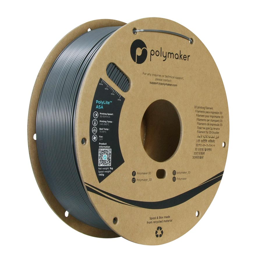 Polylite ASA dark grey 175mm