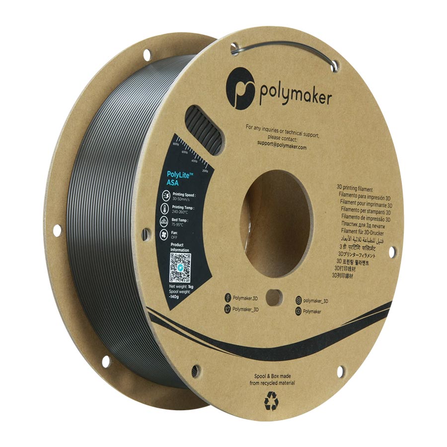 Polylite ASA dark grey green 175mm