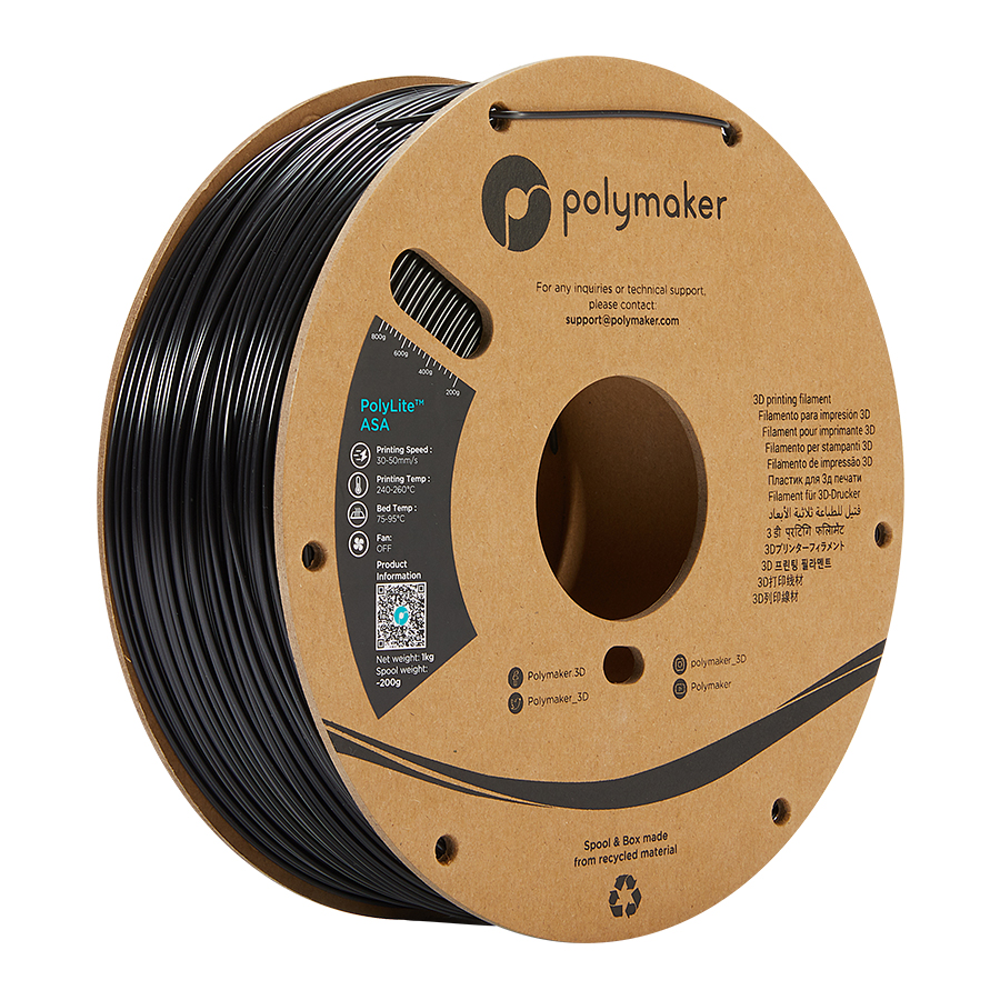 Polylite ASA schwarz 175mm