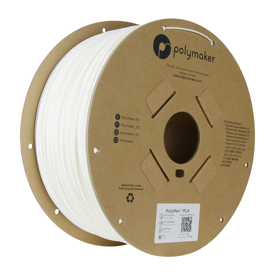 Polymaker PolyMax Tough PLA weiss 1.75mm 3kg