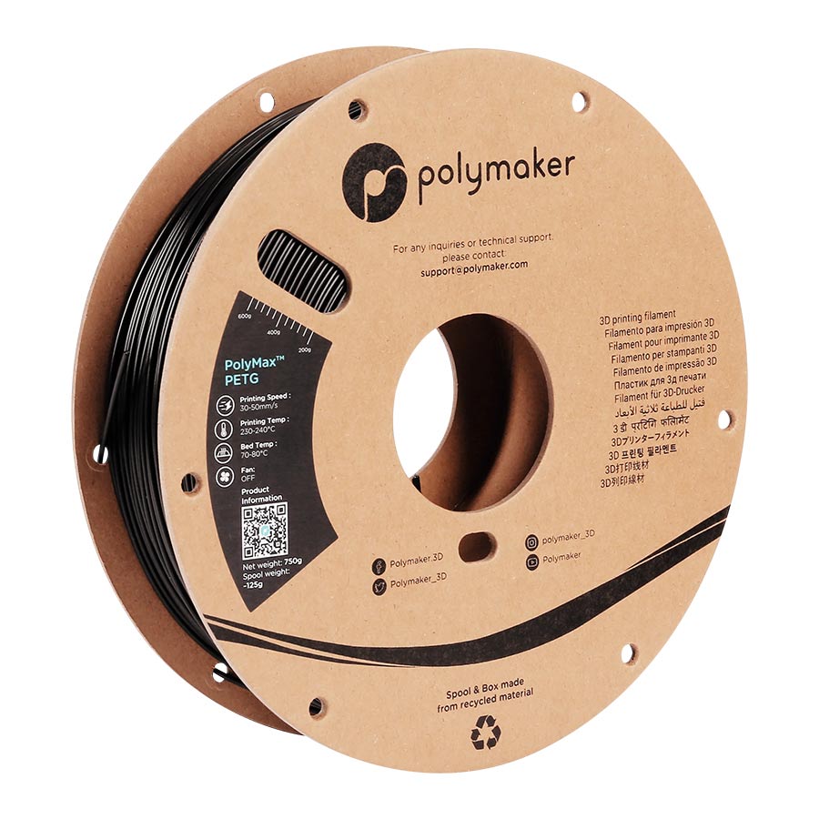 Polymaker PolyMax PETG schwarz
