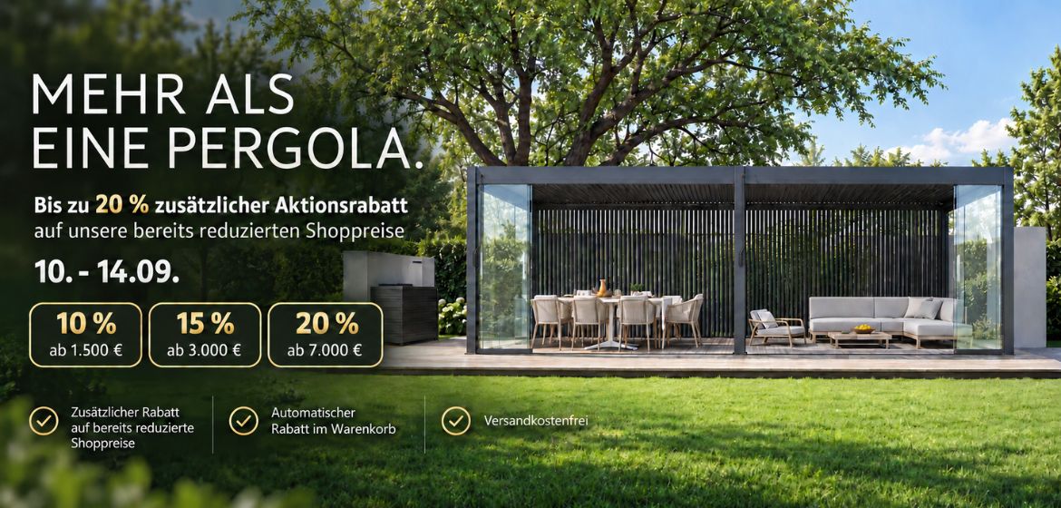 Sommer Sale - Bis zu 20 % Preisvorteil vom 10.09 bis 14.09.