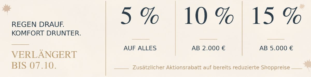 Bis zu 20 % Rabatt Preisvorteil ab 08.10.