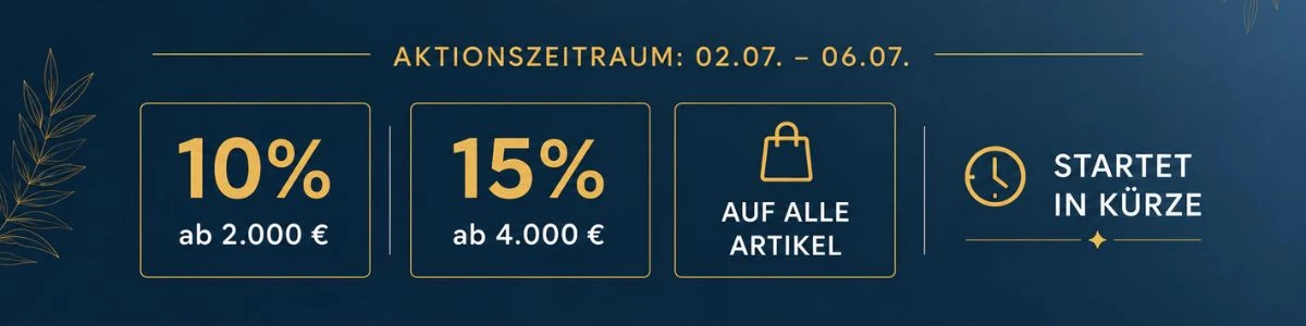 Bis zu 15 % Rabatt – Aktion startet in Kürze