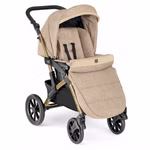 CAM Kinderwagen Dinamico Smart Kombi 3in1 in stilvollem Design mit umkehrbarem Sitz, großen Hinterrädern und ergonomischem Griff – ideal für Kinder von 0 bis 4 Jahren in beige