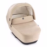 CAM Kinderwagen Dinamico Smart Kombi 3in1 mit geräumiger und komfortabler Tragewanne: Neue, tiefere und breitere Tragewanne für maximalen Komfort beige