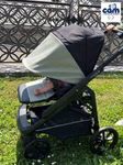 2in1 Kombi-Kinderwagen Modus Duo in modernem italienischem Design – komfortabler Begleiter für Kinder von 0 bis 4 Jahren in grün