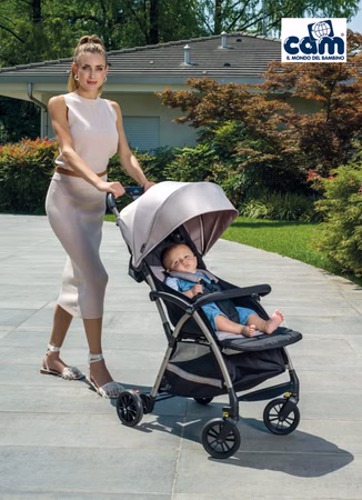 CAM Sport-Kinderwagen Giramondo Ultraleichter Cam Giramondo Buggy, Sport-Kinderwagen im modernen Design – ideal für unterwegs, Reisen und den Stadtalltag rosa