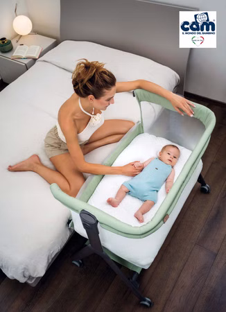 CAM Babymatratze Armonia Ergonomische Babymatratze, Topper mit Anti-Plagiozephalie-Seite und 3D-Netzseite