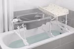 Babywanne, tragbare Wickelstation, Wickel- Badekombination Bade-Wickelkombination Idro Baby Estraibile