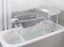 Babywanne, tragbare Wickelstation, Wickel- Badekombination Bade-Wickelkombination Idro Baby Estraibile