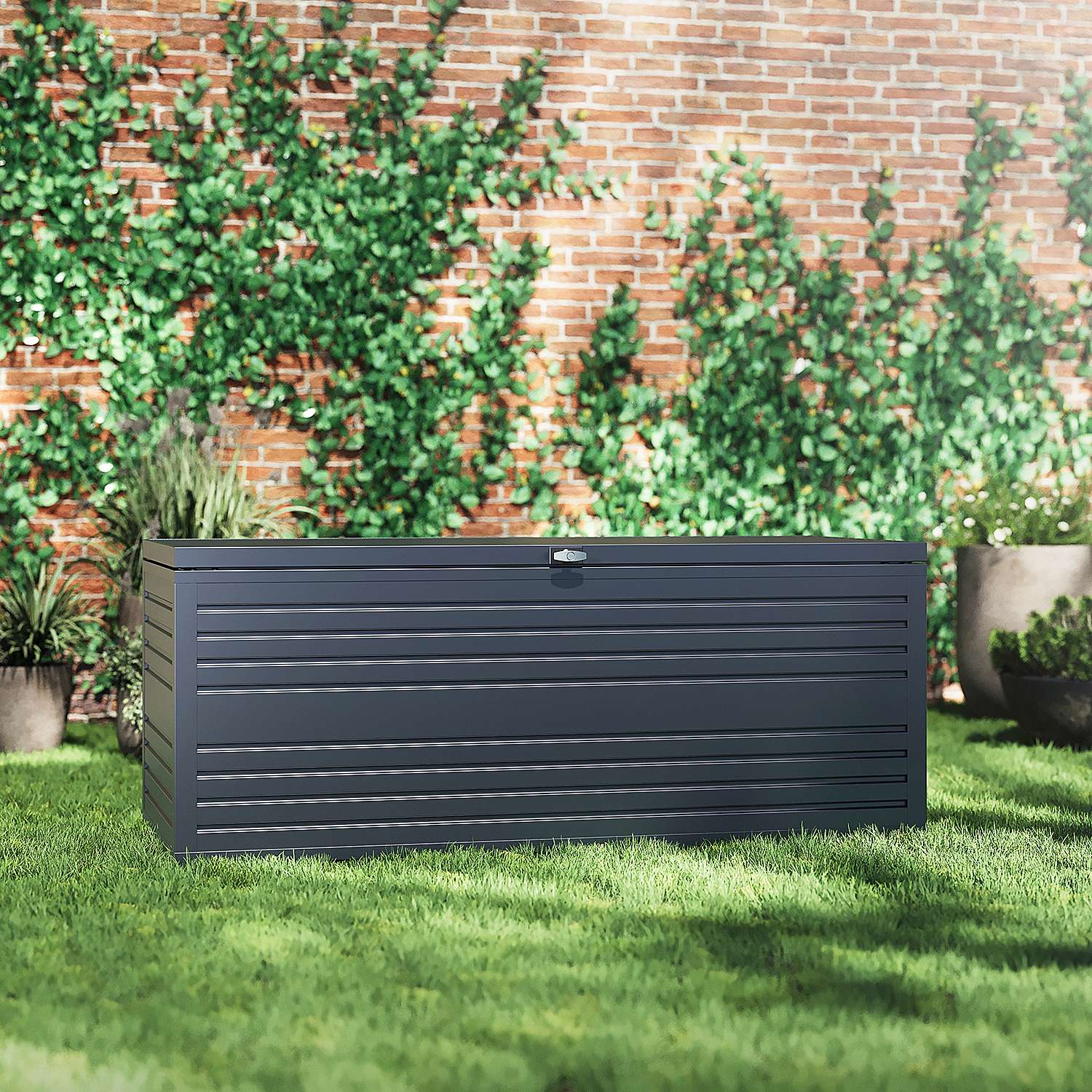 Weide Aluminium Gartenbox: Vielseitige 1015L Aufbewahrungslösung