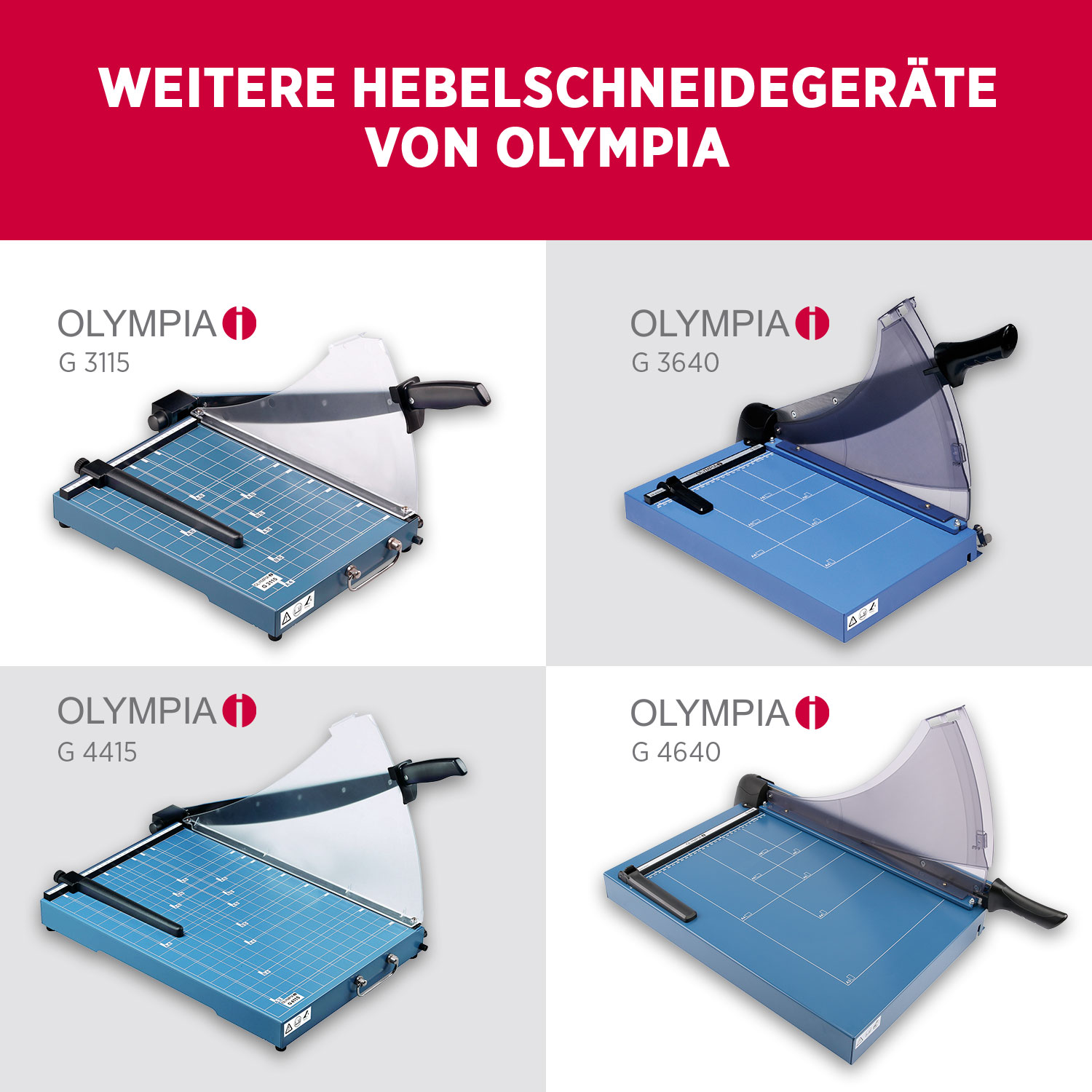 OLYMPIA G 4420 Profi Hebelschneidegerät, DIN A3, bis 20 Blatt OLYMPIA G 4420 Profi Hebelschneidegerät, DIN A3, bis 20 Blatt