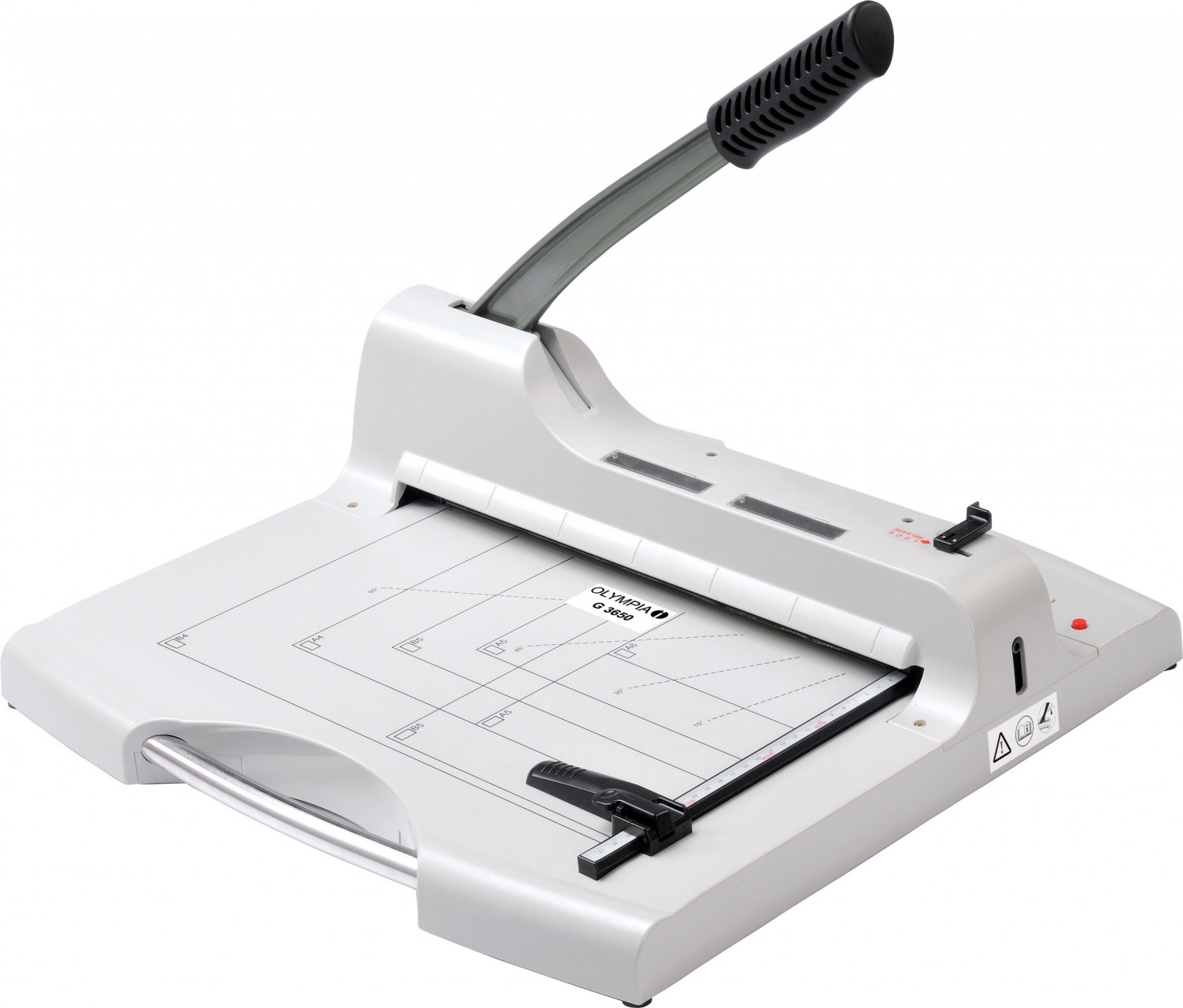 OLYMPIA G 3650 Profi Hebelschneidegerät für Stapelschnitt, DIN A4, bis 50 Blatt OLYMPIA G 3650 Profi Hebelschneidegerät für Stapelschnitt, DIN A4, bis 50 Blatt