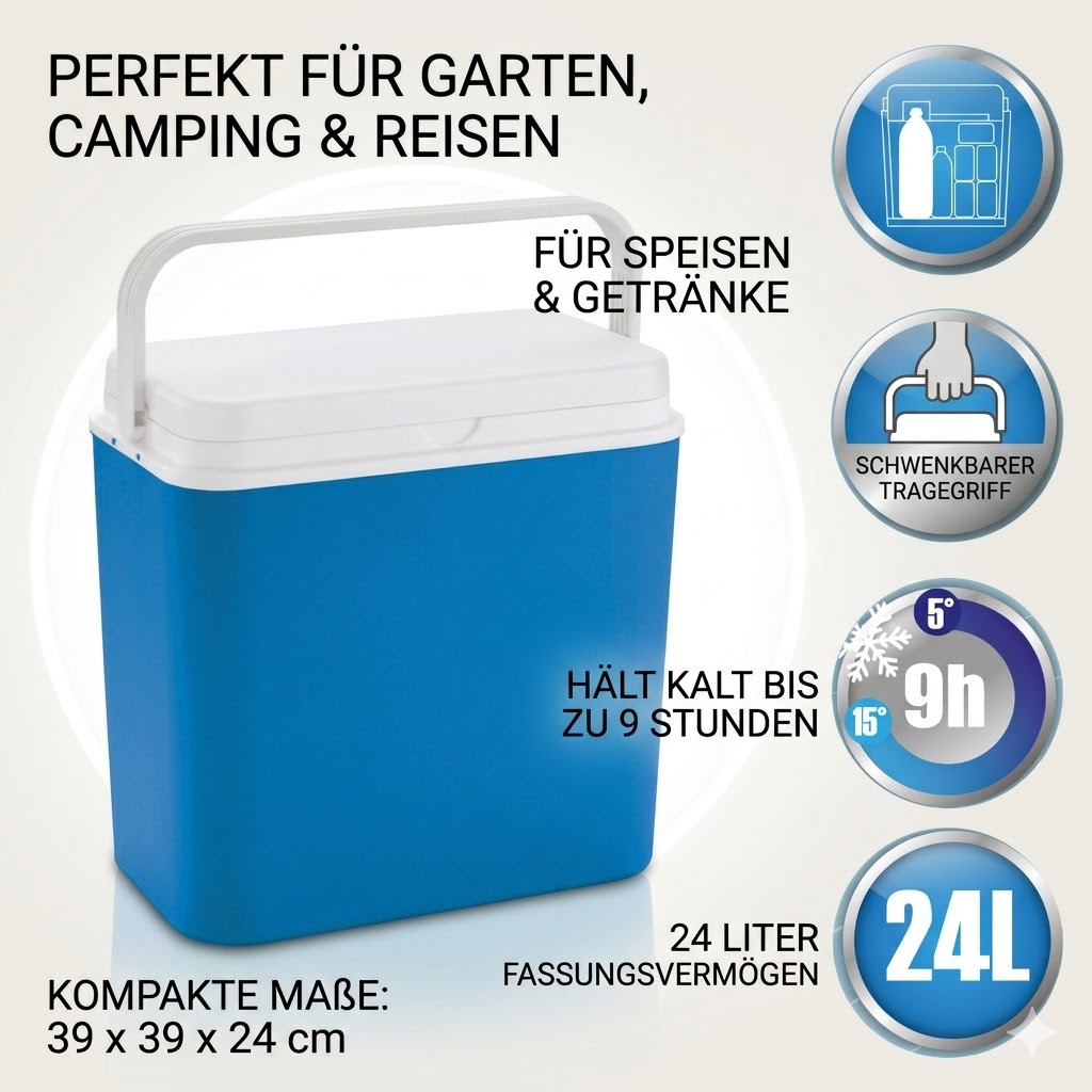 LEX Kühlbox Thermobox Warmhaltebox Picknick Camping 24 L LEX Kühlbox Thermobox Warmhaltebox Picknick Camping 24 L