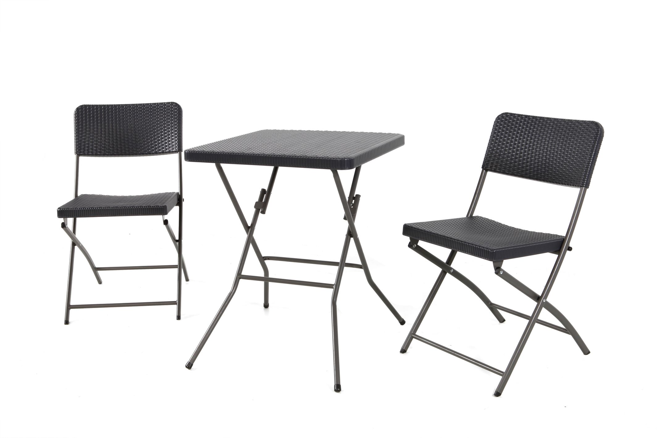 Bistroset 3-tlg. HDPE Balkonset Rattan-Optik Balkonmöbel Sitzgruppe Bistroset 3-tlg. HDPE Balkonset Rattan-Optik Balkonmöbel Sitzgruppe