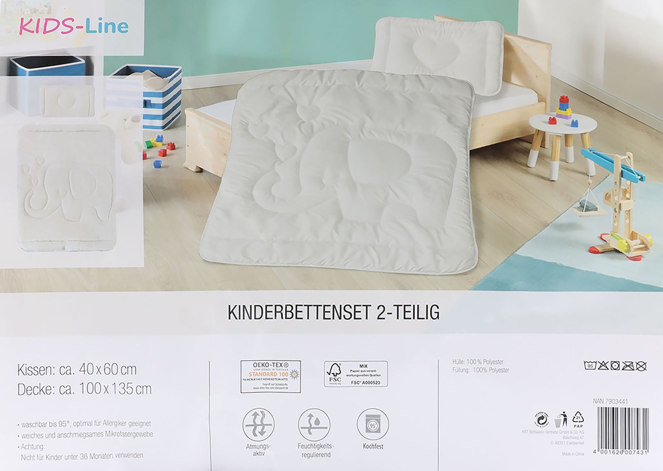 Hochwertiges Mikrofaser Kinder Betten Set für Allergiker geeignet, 2-teilig Hochwertiges Mikrofaser Kinder Betten Set für Allergiker geeignet, 2-teilig