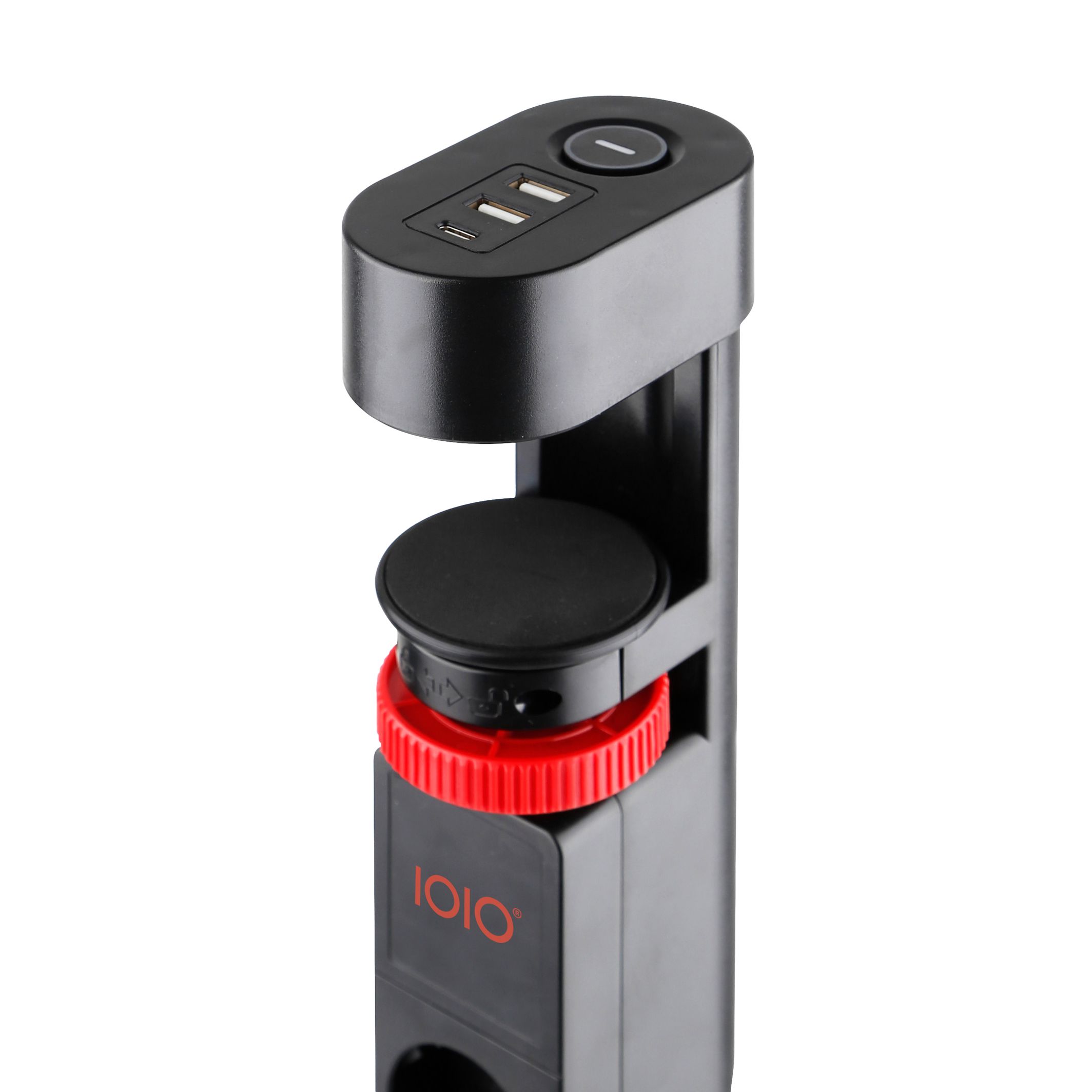 Steckdosenleiste Tischhalterung 3-fach Schutzsteckdose USB-A USB-C Slot schwarz Steckdosenleiste Tischhalterung 3-fach Schutzsteckdose USB-A USB-C Slot schwarz