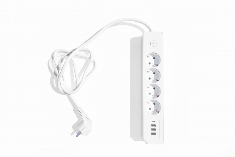 Technaxx 4-fach Steckdosenleiste 4x USB-Ports (1x USB-C) Schalter Kinderschutz Technaxx 4-fach Steckdosenleiste 4x USB-Ports (1x USB-C) Schalter Kinderschutz