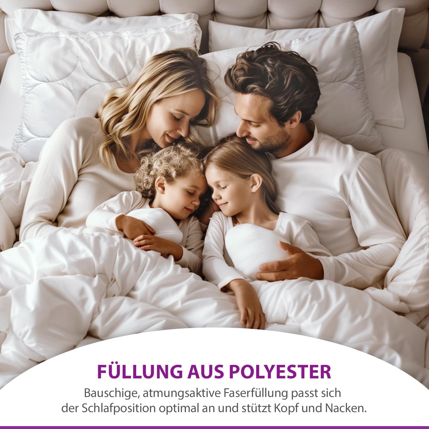 Micro-Deluxe Kopfkissen 80 x 80 cm – Schlafkomfort der Extraklasse Micro-Deluxe Kopfkissen 80 x 80 cm – Schlafkomfort der Extraklasse