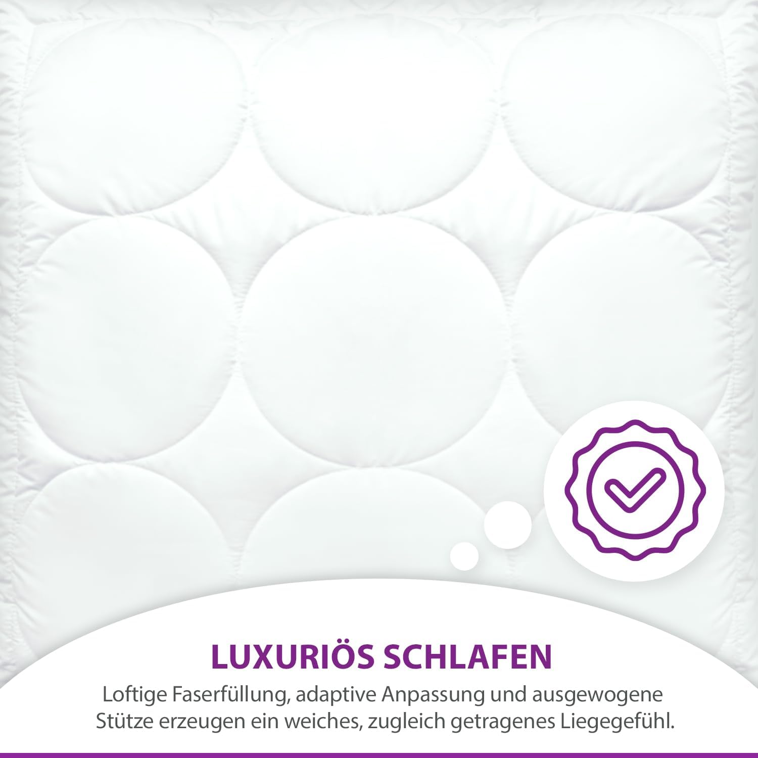 Micro-Deluxe Kopfkissen 80 x 80 cm – Schlafkomfort der Extraklasse Micro-Deluxe Kopfkissen 80 x 80 cm – Schlafkomfort der Extraklasse