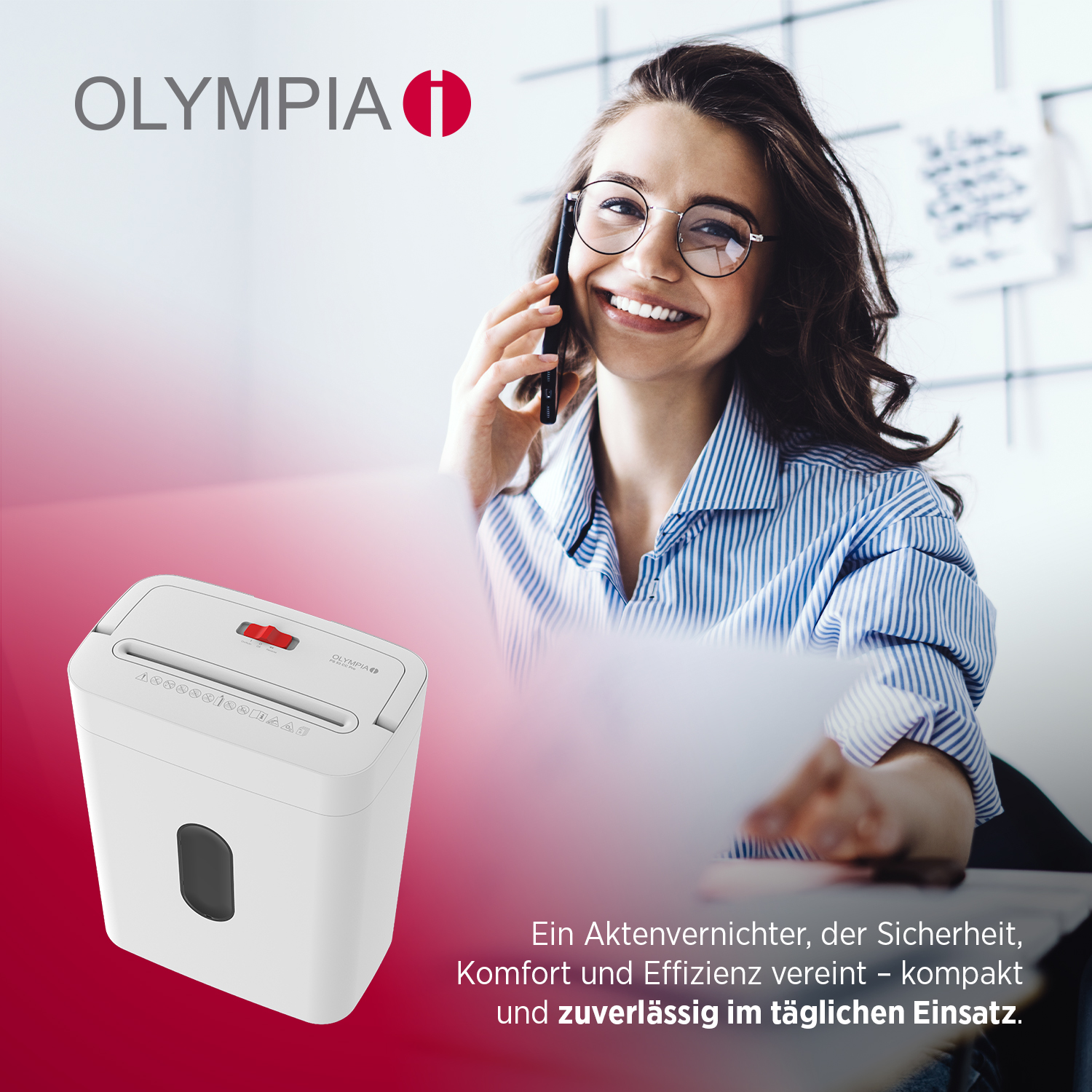 Olympia PS 53 CC Pro Aktenvernichter Partikelschnitt 4x38 mm 6 Blatt Olympia PS 53 CC Pro Aktenvernichter Partikelschnitt 4x38 mm 6 Blatt