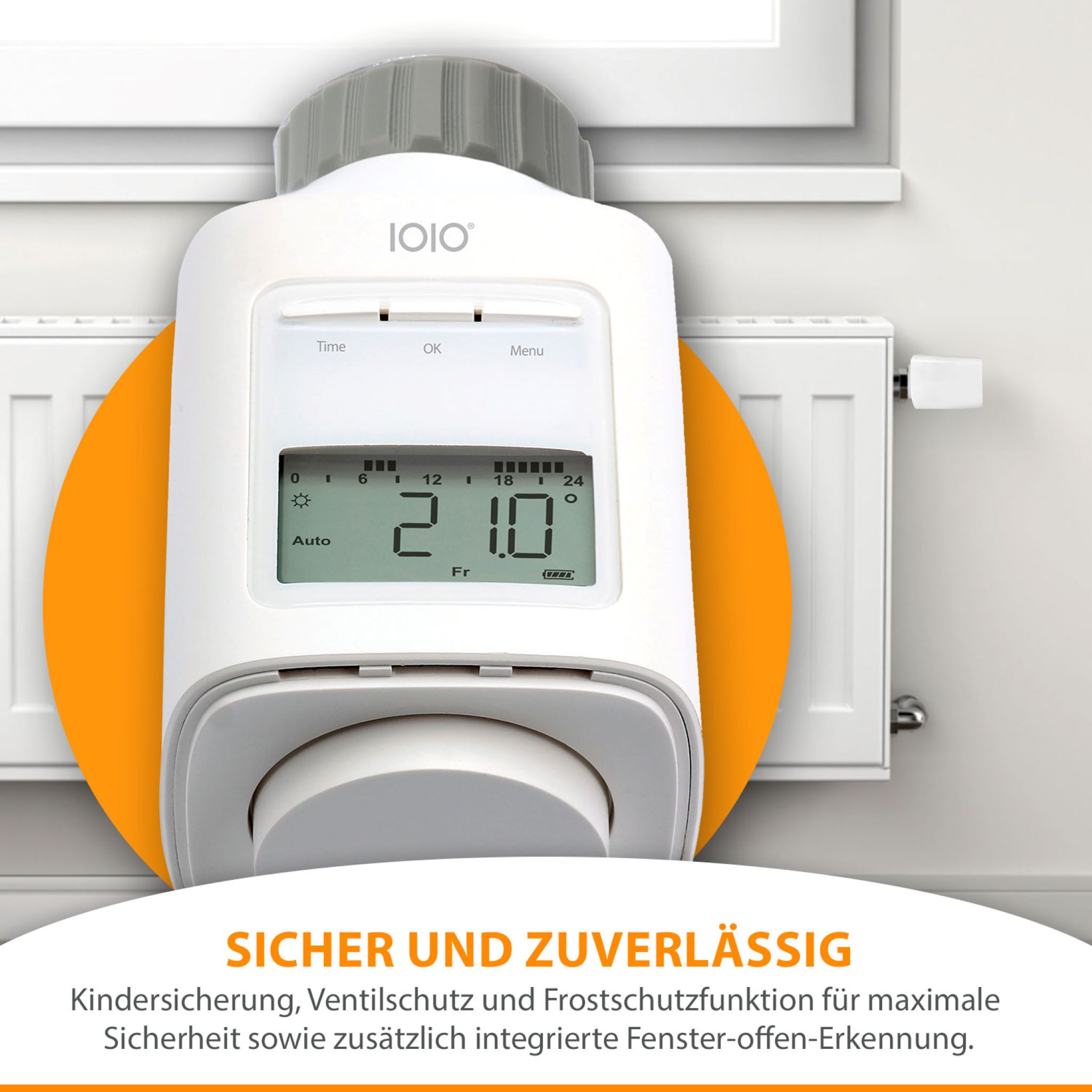 IOIO HT 2000 Elektronischer Heizkörperthermostat Thermostat spart bis 30% Heizkosten IOIO HT 2000 Elektronischer Heizkörperthermostat Thermostat spart bis 30% Heizkosten
