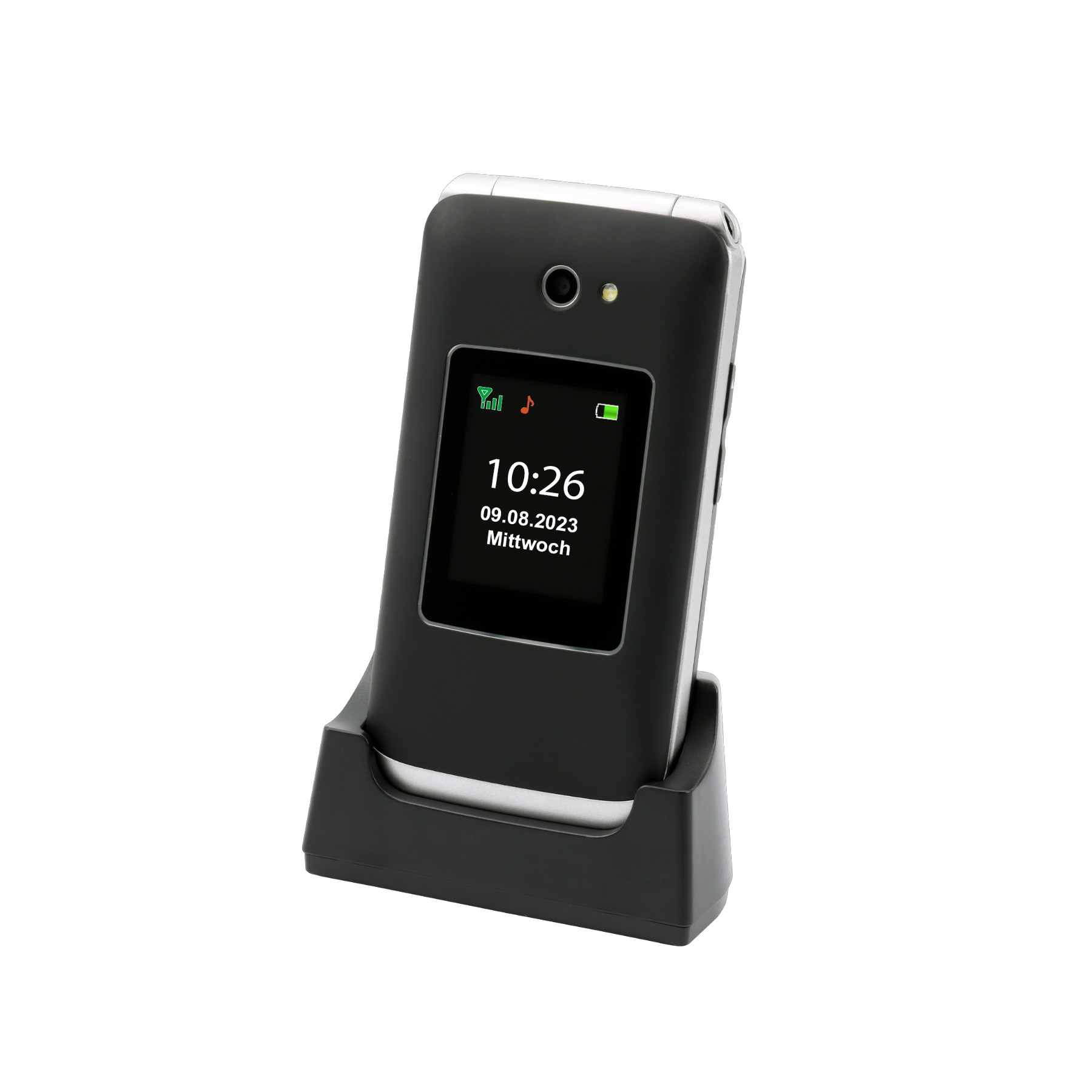 Vitus 4G Klappbare Senioren Mobiltelefon mit Großtasten schwarz Vitus 4G Klappbare Senioren Mobiltelefon mit Großtasten schwarz
