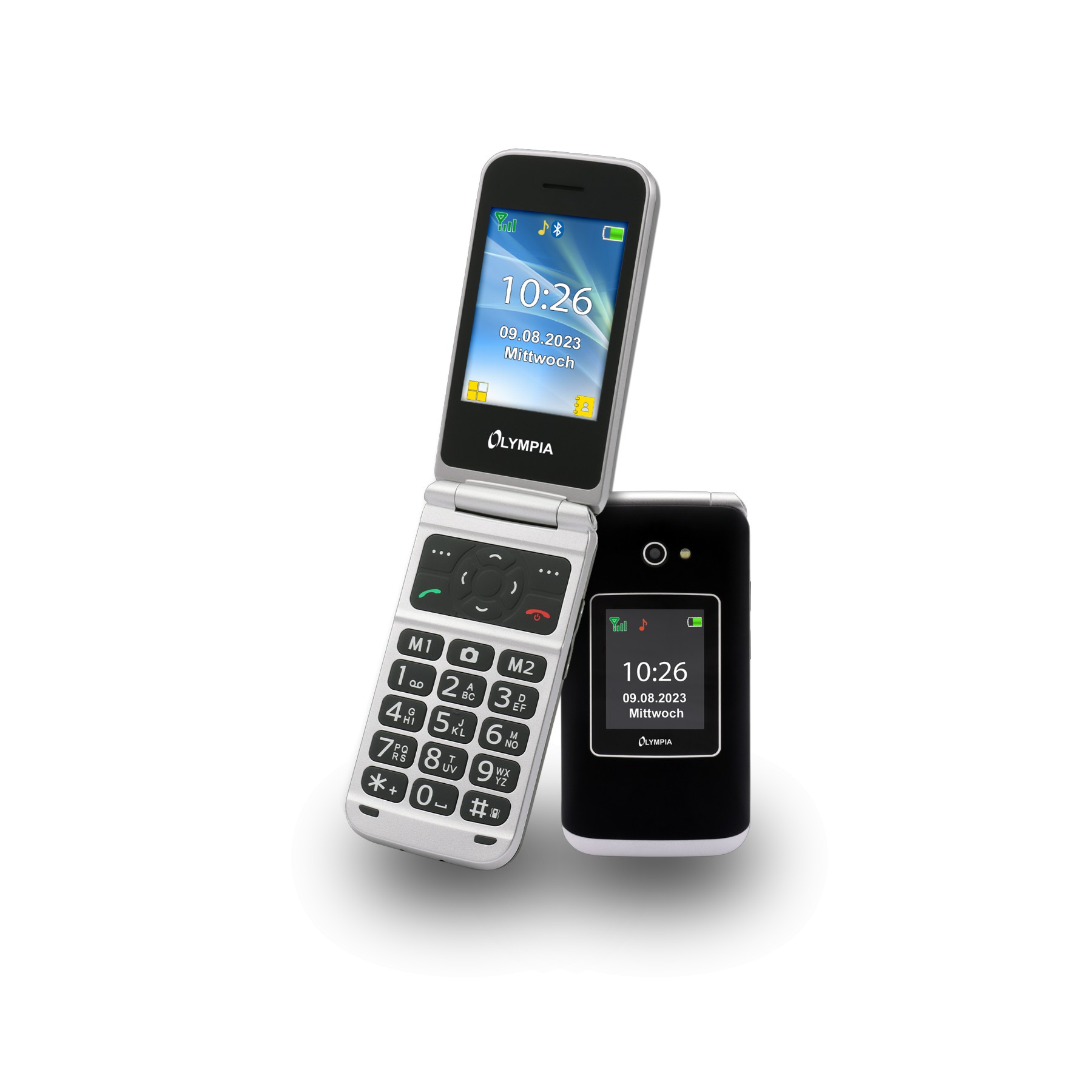 Vitus 4G Klappbare Senioren Mobiltelefon mit Großtasten schwarz Vitus 4G Klappbare Senioren Mobiltelefon mit Großtasten schwarz