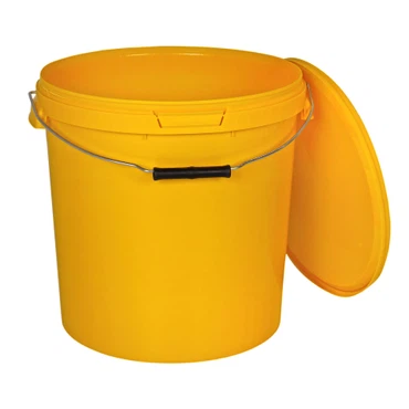 Eimer mit Deckel 30 20 10 1 0,5 L Gelb Lebensmittelecht Eimer, Größe: 30L, Farbe: Gelb, Anzahl: Palette