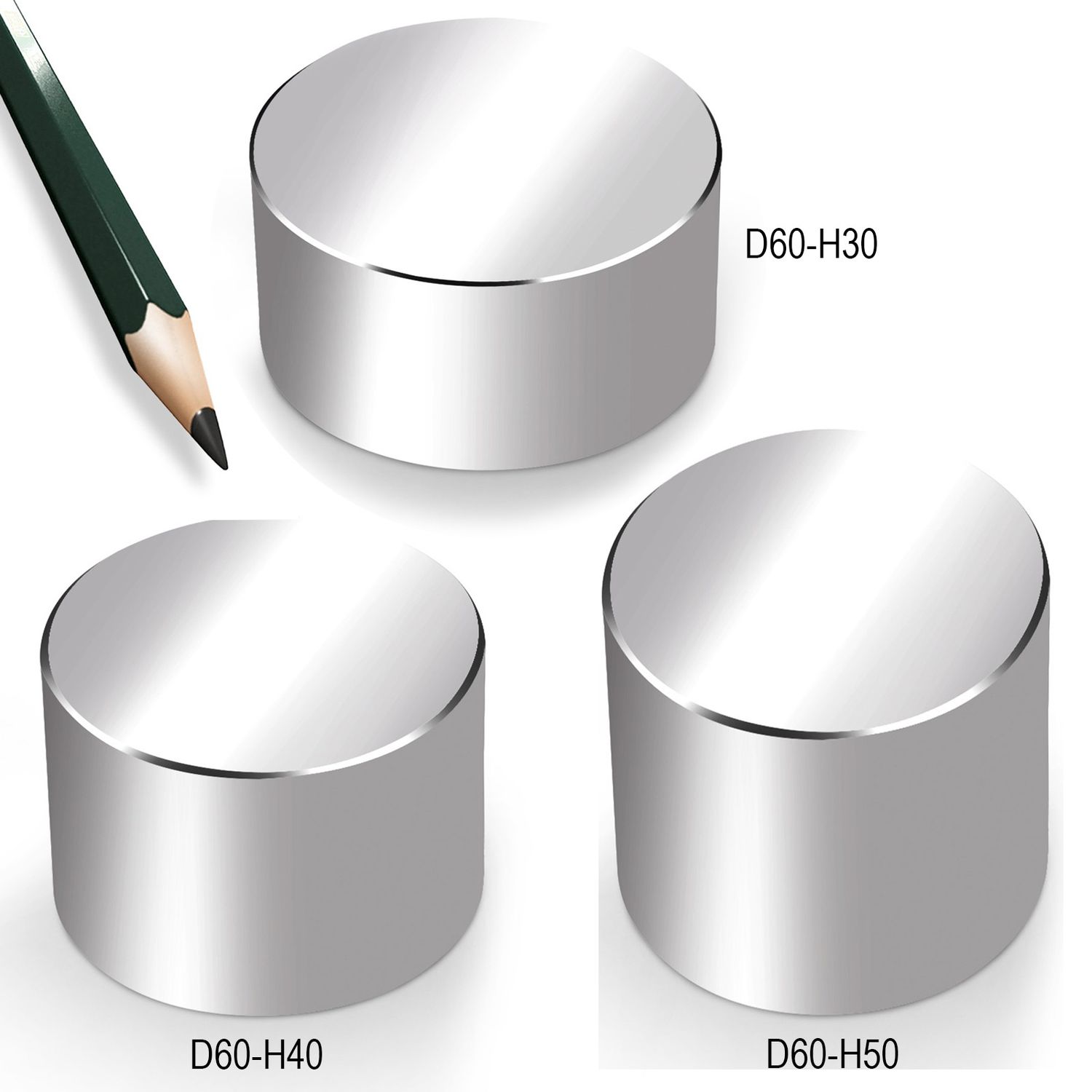 Paket] Scheiben Magnete Neodym 10x3mm N35 2,5 Kg 20stk