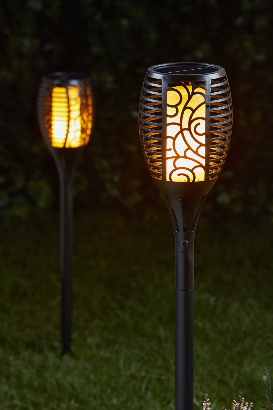 Solarfackel Solarleuchte Gartenfackel LED Solar Fackel Garten Gartenleuchten