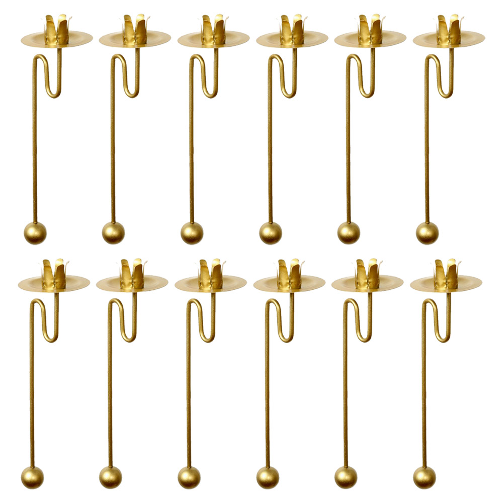 HDG Baumkerzenhalter / Balancehalter für Weihnachtsbaum (gold matt)