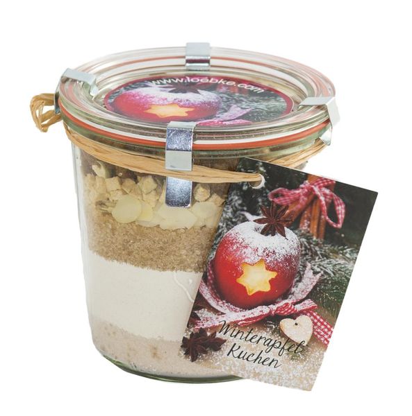 Weihnachtskuchen Winterapfel - Kuchen Backmischung im Glas