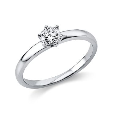 Ring 6er-Krappe 18 kt WG 0,30ct