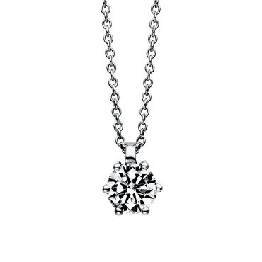 Collier 6er-Krappe 18 kt WG 0,50ct