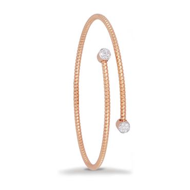 Armband aus Roségold mit weißen Diamanten
