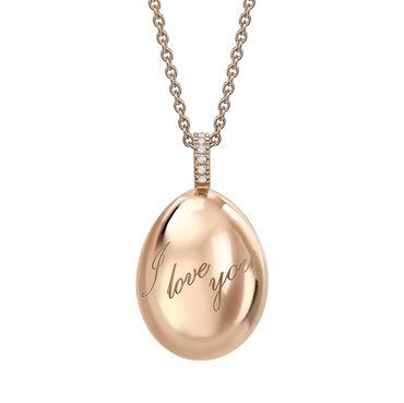 Fabergé Essence Ei-Anhänger I Love You aus Rotgold