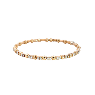 Armreif "Two Stones" Rose Gold