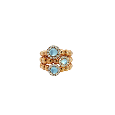 Ring "Three Lines" Rose Gold