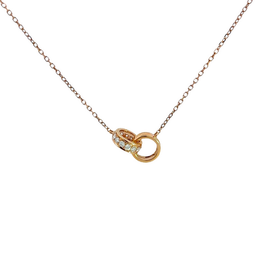 COLLIER "RINGS" ROSEGOLD