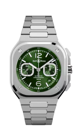 BR 05 CHRONO GREEN STEEL