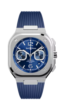 BR 05 CHRONO BLUE RUBBER
