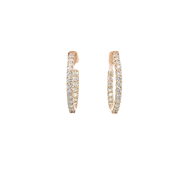 ROSEGOLD CREOLEN DIA BIG