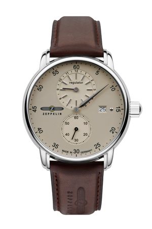 Zeppelin Herrenuhr Automatik Regulator und Lederarmband